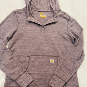 Like New Carhartt Women's Heathered Purple Hoodie Sweater size Medium